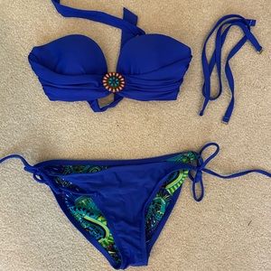 Blue bikini